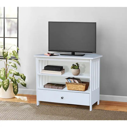 Meuble TV d'angle en bois massif de style Mission