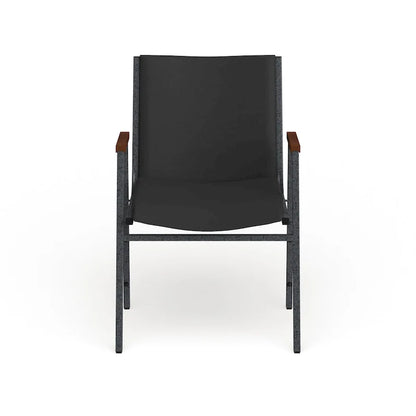 Chaise empilable robuste avec accoudoirs - 21P x 21L x 31H
