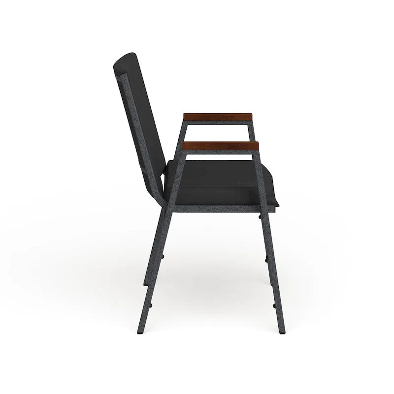 Chaise empilable robuste avec accoudoirs - 21P x 21L x 31H