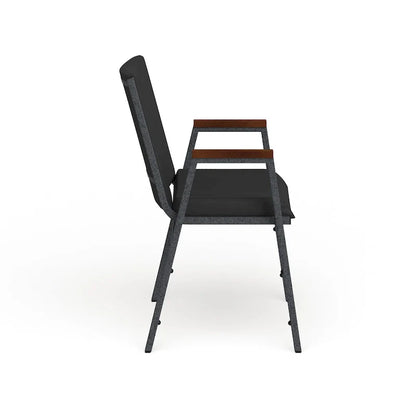 Chaise empilable robuste avec accoudoirs - 21P x 21L x 31H
