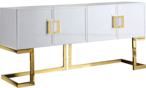 Gold and Black Lacquer Finish Console SKU: CO00015