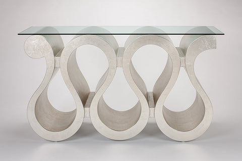 Console Table with Glass SKU: CO0006