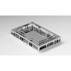 1008-TR Rectangular Stainless Steel Mirrored Nesting Trays