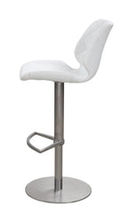0892 Modern Pneumatic-Adjustable Stool w/ Diamond Stitched Seat