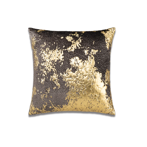 Bella Charcoal Gold Foil Pillow PI00022