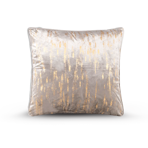 Amani Crushed Gray Velvet Pillow PI00014